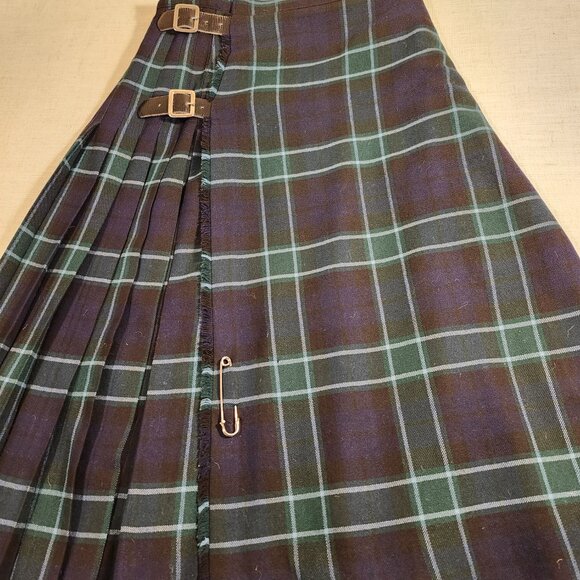 Vintage Burberry Plaid Skirt SZ 8 - Picture 4 of 7
